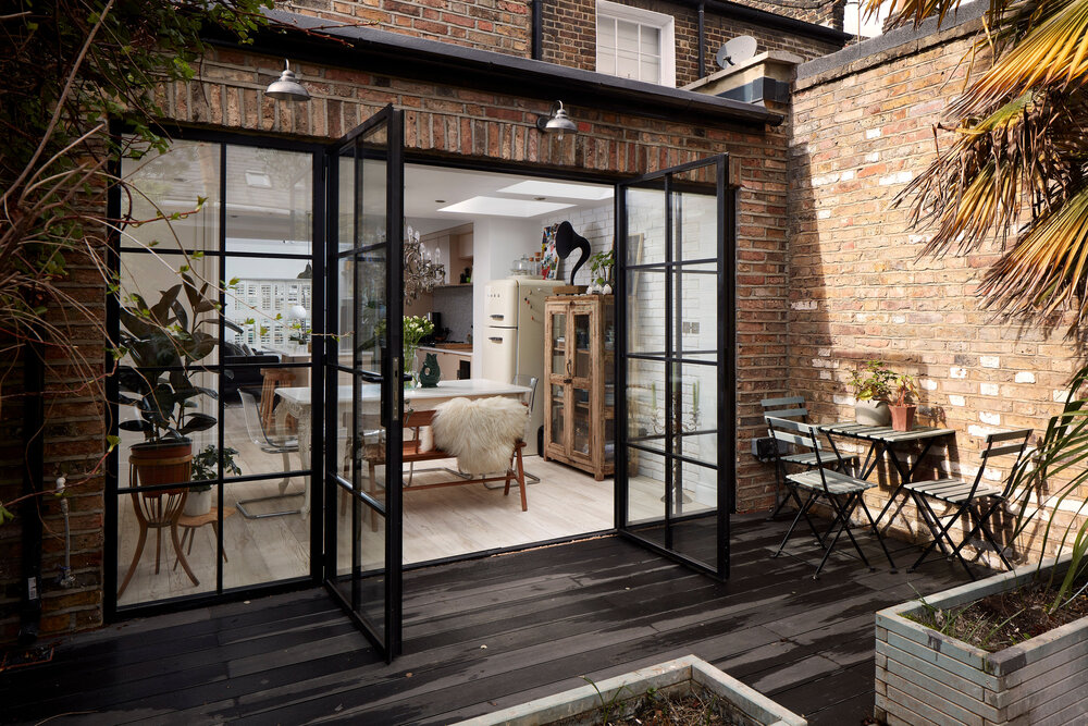 What the options are for extending a terrace house?