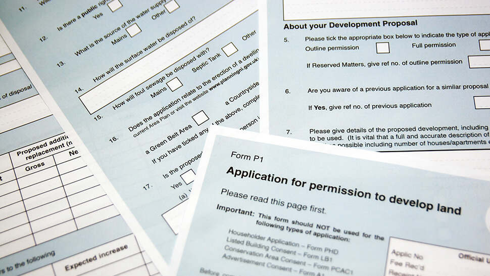 Can you make amendments to a submitted planning application?